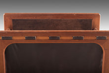 Load image into Gallery viewer, Danish MCM Magazine Rack in Teak & Leather by Salin Møbler, Denmark, c. 1960's-ABT Modern