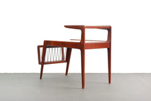 Load image into Gallery viewer, Danish Midcentury Design Teak Side Table by Kurt Ostervig with Magazine Rack-ABT Modern