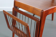 Load image into Gallery viewer, Danish Midcentury Design Teak Side Table by Kurt Ostervig with Magazine Rack-ABT Modern