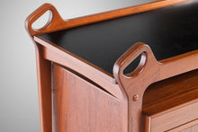 Load image into Gallery viewer, Danish Modern Bar Cart / Tea Trolley by Johannes Andersen for Dyrlund Teak, c. 1960s-ABT Modern