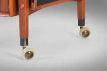 Load image into Gallery viewer, Danish Modern Bar Cart / Tea Trolley by Johannes Andersen for Dyrlund Teak, c. 1960s-ABT Modern
