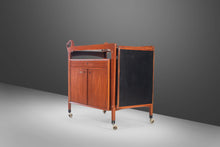 Load image into Gallery viewer, Danish Modern Bar Cart / Tea Trolley by Johannes Andersen for Dyrlund Teak, c. 1960s-ABT Modern