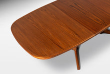 Load image into Gallery viewer, Danish Modern Extension Dining Table in Teak w/ Two Leaves by Niels Møller for Gudme Mobelfabrik, Denmark, c. 1970's-ABT Modern