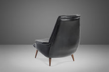 Load image into Gallery viewer, Danish Modern High Back Lounge Chair in Original Vinyl Upholstery, c. 1960s-ABT Modern
