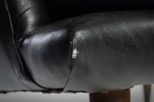 Load image into Gallery viewer, Danish Modern High Back Lounge Chair in Original Vinyl Upholstery, c. 1960s-ABT Modern