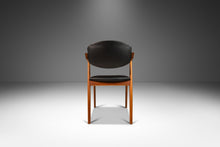 Load image into Gallery viewer, Danish Modern Kai Kristiasen Model 42 Teak Dining Chair / Desk Chair in Black Leather, Denmark, c. 1960's-ABT Modern