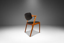 Load image into Gallery viewer, Danish Modern Kai Kristiasen Model 42 Teak Dining Chair / Desk Chair in Black Leather, Denmark, c. 1960's-ABT Modern