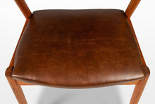 Load image into Gallery viewer, Danish Modern Kai Kristiasen Model 42 Teak Dining Chair / Desk Chair in Brown Leather, Denmark, c. 1960's-ABT Modern