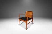 Load image into Gallery viewer, Danish Modern Lounge Chair w/ Cane Back by Ib Kofod Larsen for Selig, Denmark, c. 1960's-ABT Modern