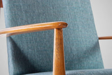Load image into Gallery viewer, Danish Modern Model 118 Chair by Grete Jalk for France and Sons with Complementary Danish Ottoman, Denmark, 1960's-ABT Modern