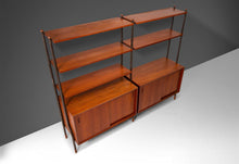 Load image into Gallery viewer, Danish Modern Modular 2 Bay Wall Unit by Lyby Mobler, c. 1960s-ABT Modern