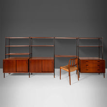 Load image into Gallery viewer, Danish Modern Modular 4 Bay Wall Unit by Lyby Mobler, c. 1960-ABT Modern
