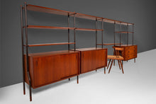 Load image into Gallery viewer, Danish Modern Modular 4 Bay Wall Unit by Lyby Mobler, c. 1960-ABT Modern