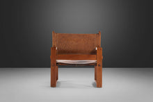 Load image into Gallery viewer, Danish Modern Safari Sling Armchair in Teak & Leather by Borge Jensen for Bernstorffsminde Møbelfabrik, Denmark, c. 1960's-ABT Modern