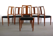 Load image into Gallery viewer, Danish Modern Sculpted Dining Chairs in Teak - A Set of 6, Denmark-ABT Modern