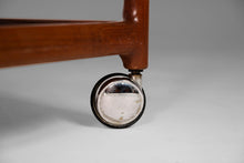 Load image into Gallery viewer, Danish Modern Teak Bar Cart / Teak Trolley by Johannes Andersen for Silkeborg, c. 1960-ABT Modern