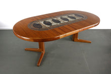 Load image into Gallery viewer, Danish Modern Teak Dining Table by Gangso Mobler with Tile Inlay-ABT Modern
