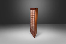 Load image into Gallery viewer, Danish Modern Teak Lighted Corner Curio Cabinet, c. 1960s-ABT Modern