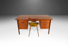 Load image into Gallery viewer, Danish Modern Teak Writing Desk with Floating Bookshelves by Randers Møbelfabrik, Denmark, c. 1960's-ABT Modern