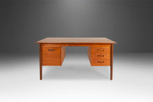 Load image into Gallery viewer, Danish Modern Teak Writing Desk with Floating Bookshelves by Randers Møbelfabrik, Denmark, c. 1960's-ABT Modern