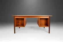 Load image into Gallery viewer, Danish Modern Teak Writing Desk with Floating Bookshelves by Randers Møbelfabrik, Denmark, c. 1960's-ABT Modern
