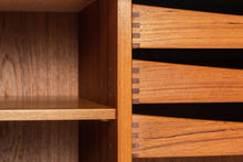 Load image into Gallery viewer, Danish Tambour Door Credenza in Teak by Bernhard Pedersen & Son for Pedersen & Son, Denmark, c. 1960's-ABT Modern