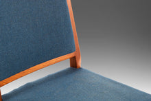 Load image into Gallery viewer, Dining Chair / Desk Chair in Teak & Original Blue Knit Fabric by Skaraborgs Mobelindustri, Sweden, c. 1960's-ABT Modern