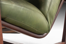Load image into Gallery viewer, Dutch Modern Lounge Chair by 'T Spectrum in Rosewood Stained Wenge Wood and Original Distressed Leather, c. 1960s-ABT Modern