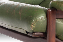 Load image into Gallery viewer, Dutch Modern Lounge Chair by 'T Spectrum in Rosewood Stained Wenge Wood and Original Distressed Leather, c. 1960s-ABT Modern