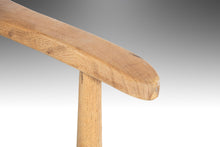 Load image into Gallery viewer, Early Blonde American of Martinsville High Back Lounge Chair in Original Seafoam Blue Fabric, c. 1960s-ABT Modern