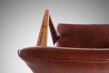 Load image into Gallery viewer, Early Jens Risom Model 108 Arm Chair for Risom Designs in Walnut and Original Naugahyde, c. 1950s-ABT Modern