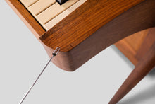 Load image into Gallery viewer, Early Mid Century Modern Baldwin Acrosonic Piano in Walnut and Caning, USA, c. 1965-ABT Modern