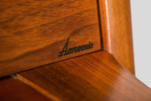 Load image into Gallery viewer, Early Mid Century Modern Baldwin Acrosonic Piano in Walnut and Caning, USA, c. 1965-ABT Modern