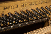 Load image into Gallery viewer, Early Mid Century Modern Baldwin Acrosonic Piano in Walnut and Caning, USA, c. 1965-ABT Modern