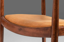 Load image into Gallery viewer, Early Set of Two (2) Hans Wegner Model JH501 Round Chairs / Presidential Chairs in Oak w/ Distressed Leather Seats, c. 1950-ABT Modern