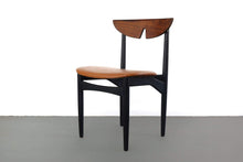 Load image into Gallery viewer, Ebonized Mid Century Modern Dining Chairs By Kurt Ostervig with Stunning Brazilian Rosewood Backs-ABT Modern