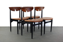 Load image into Gallery viewer, Ebonized Mid Century Modern Dining Chairs By Kurt Ostervig with Stunning Brazilian Rosewood Backs-ABT Modern