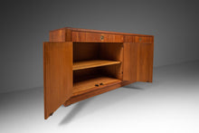 Load image into Gallery viewer, Elegant Mid Century Modern Cabinet Sideboard Credenza in Teak by D-Scan, c. 1970's-ABT Modern