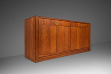 Load image into Gallery viewer, Elegant Mid Century Modern Cabinet Sideboard Credenza in Teak by D-Scan, c. 1970's-ABT Modern