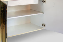 Load image into Gallery viewer, Ello Mirrored Case Piece / Credenza with Brass Accents, 1980s-ABT Modern