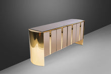 Load image into Gallery viewer, Ello Mirrored Case Piece / Credenza with Brass Accents, 1980s-ABT Modern