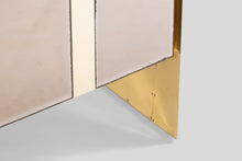 Load image into Gallery viewer, Ello Mirrored Case Piece / Credenza with Brass Accents, 1980s-ABT Modern
