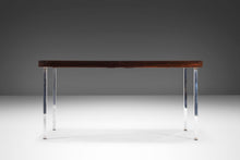 Load image into Gallery viewer, Exceptional Mid Century Modern Rosewood & Chrome Extension Dining Table, West Germany, c. 1960's-ABT Modern