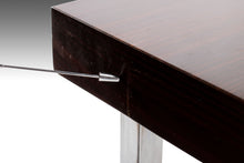 Load image into Gallery viewer, Exceptional Mid Century Modern Rosewood & Chrome Extension Dining Table, West Germany, c. 1960's-ABT Modern