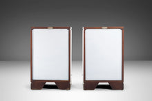 Load image into Gallery viewer, Exceptional Pair of Ricardo Lynn Side Cabinets / End Tables with Gold Trim Detailing, c. 1970s-ABT Modern