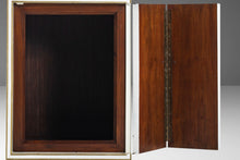 Load image into Gallery viewer, Exceptional Pair of Ricardo Lynn Side Cabinets / End Tables with Gold Trim Detailing, c. 1970s-ABT Modern