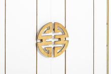 Load image into Gallery viewer, Exceptional Pair of Ricardo Lynn Side Cabinets / End Tables with Gold Trim Detailing, c. 1970s-ABT Modern