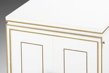 Load image into Gallery viewer, Exceptional Pair of Ricardo Lynn Side Cabinets / End Tables with Gold Trim Detailing, c. 1970s-ABT Modern