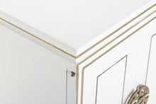 Load image into Gallery viewer, Exceptional Pair of Ricardo Lynn Side Cabinets / End Tables with Gold Trim Detailing, c. 1970s-ABT Modern