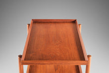 Load image into Gallery viewer, Expandable Danish Modern Bar Cart in Teak by Poul Hundevad for Domus Danica, Denmark, c. 1960's-ABT Modern